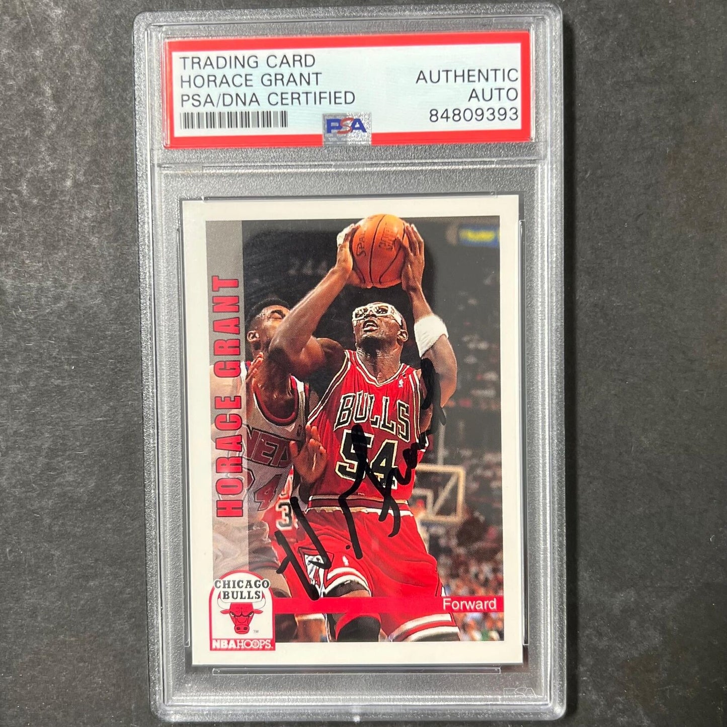 1986-87 Skybox #29 Horace Grant Signed Card AUTO PSA Slabbed Bulls