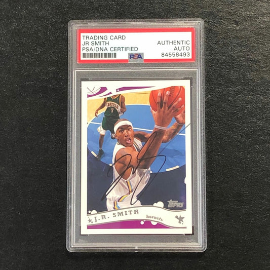 2005 Topps #68 J.R. Smith Signed Card AUTO PSA Slabbed