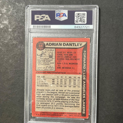 1979-80 Topps #54 Adrian Dantley Signed Card AUTO 10 PSA Slabbed Pistons