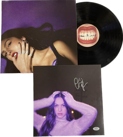 Olivia Rodrigo Signed Vinyl Insert PSA/DNA Autographed Guts