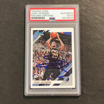 2019-20 Panini Donruss #161 Josh Jackson Signed Rookie Card AUTO PSA Slabbed Gri