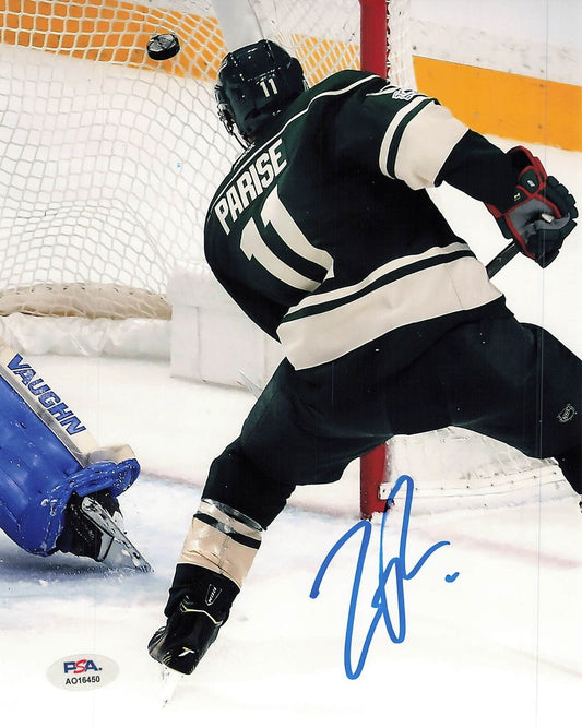 Zach Parise signed 8x10 photo PSA/DNA Minnesota Wild Autographed