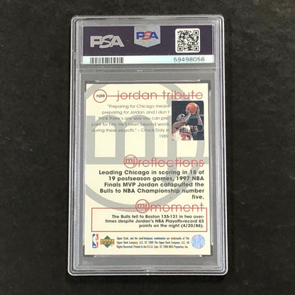 1998 UD Jordan Tribute #MJ88 Michael Jordan PSA 8 NM-MT MJ Reflections