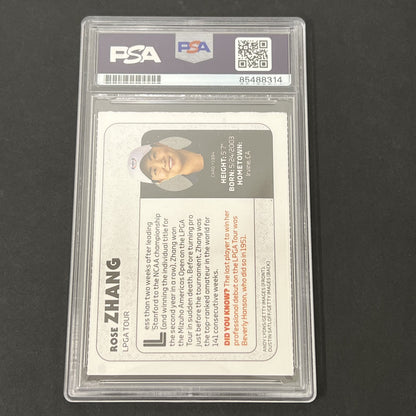 Rose Zhang signed card PSA