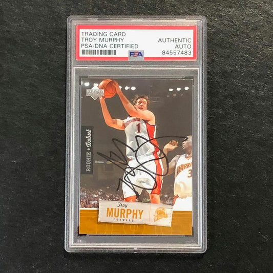 2005-06 Upper Deck Rookie Debut #29 Troy Murphy Signed Card AUTO PSA Slabbed RC