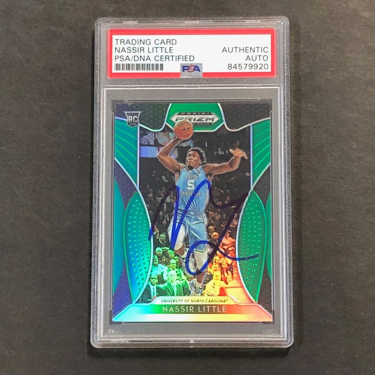 2019 Panini Prizm Draft Picks Green #25 NASSIR LITTLE Signed Rookie Card AUTO PS