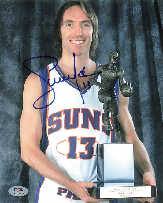 Steve Nash signed 8x10 photo PSA/DNA Phoenix Suns Autographed MVP