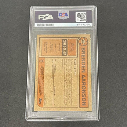 2021 Topps #299 Brenden Aaronson Signed Card PSA Slabbed RC FC Salzburg