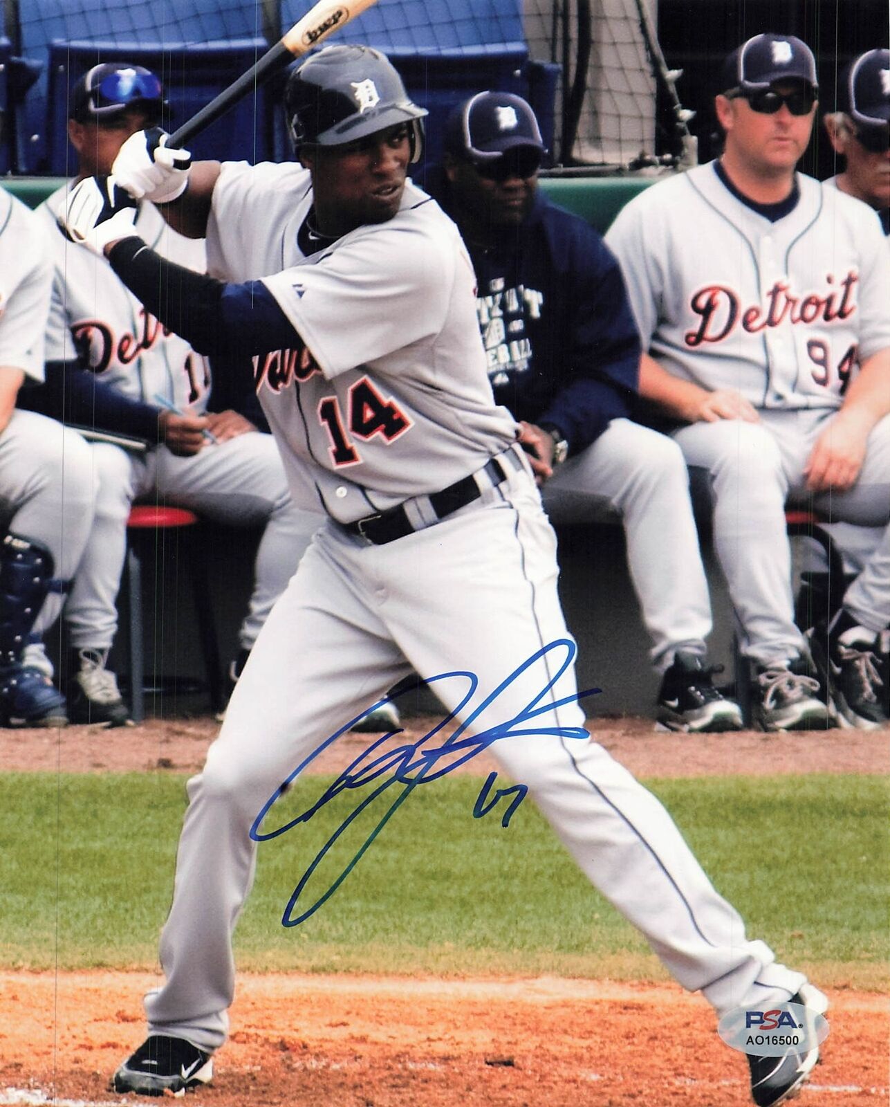 Austin Jackson signed 8x10 photo PSA/DNA Detroit Tigers Autographed