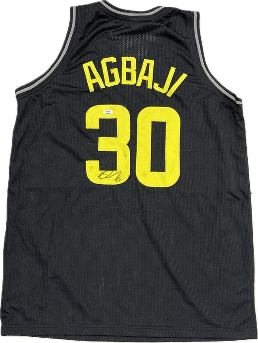 Ochai Agbaji signed jersey PSA/DNA Utah Jazz Autographed