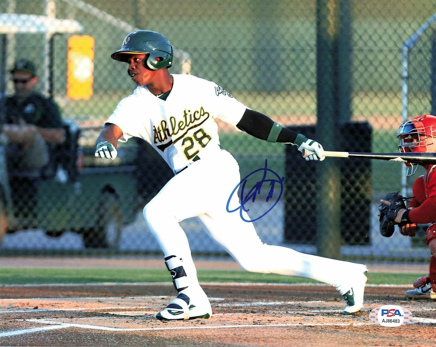 Lazaro Armenteros signed 8x10 photo PSA/DNA Oakland Athletics Autographed