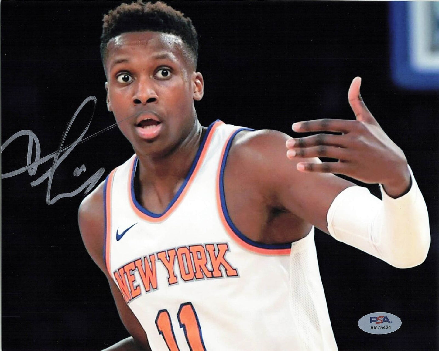 Frank Ntilikina signed 8x10 photo PSA/DNA New York Knicks Autographed