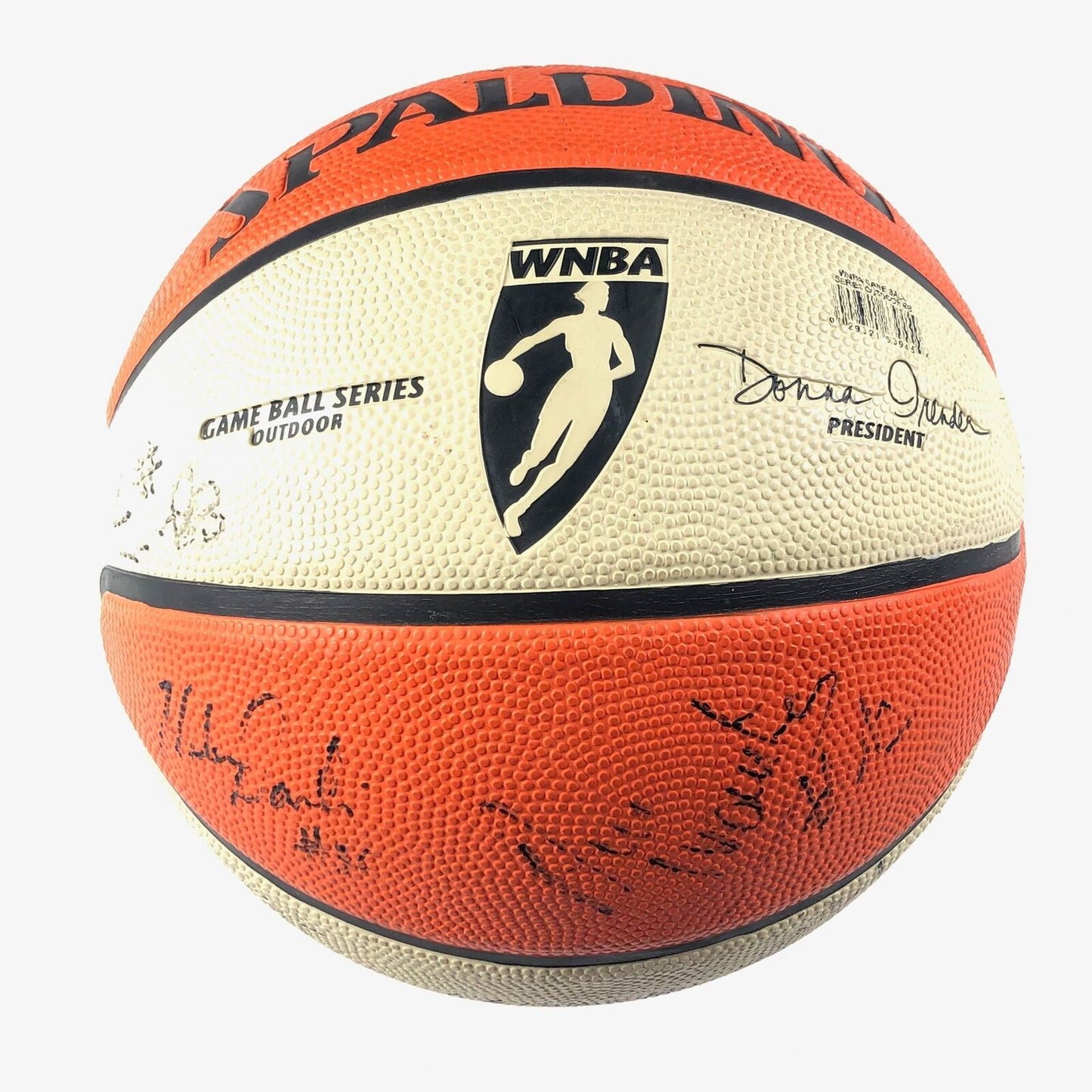 2008 San Antonio Silver Stars Team Signed Basketball PSA/DNA Autographed Ball LO