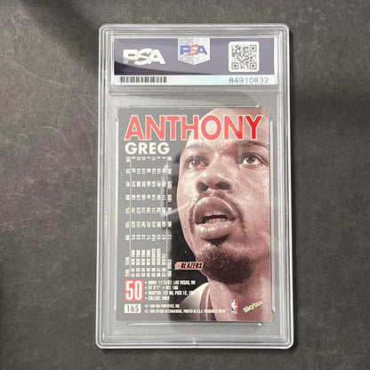 1998 Skybox #165 Greg Anthony Signed Card AUTO 10 PSA/DNA Slabbed Blazers