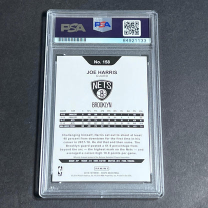 2018-19 Panini Hoops #158 Joe Harris Signed Card AUTO PSA Slabbed Nets