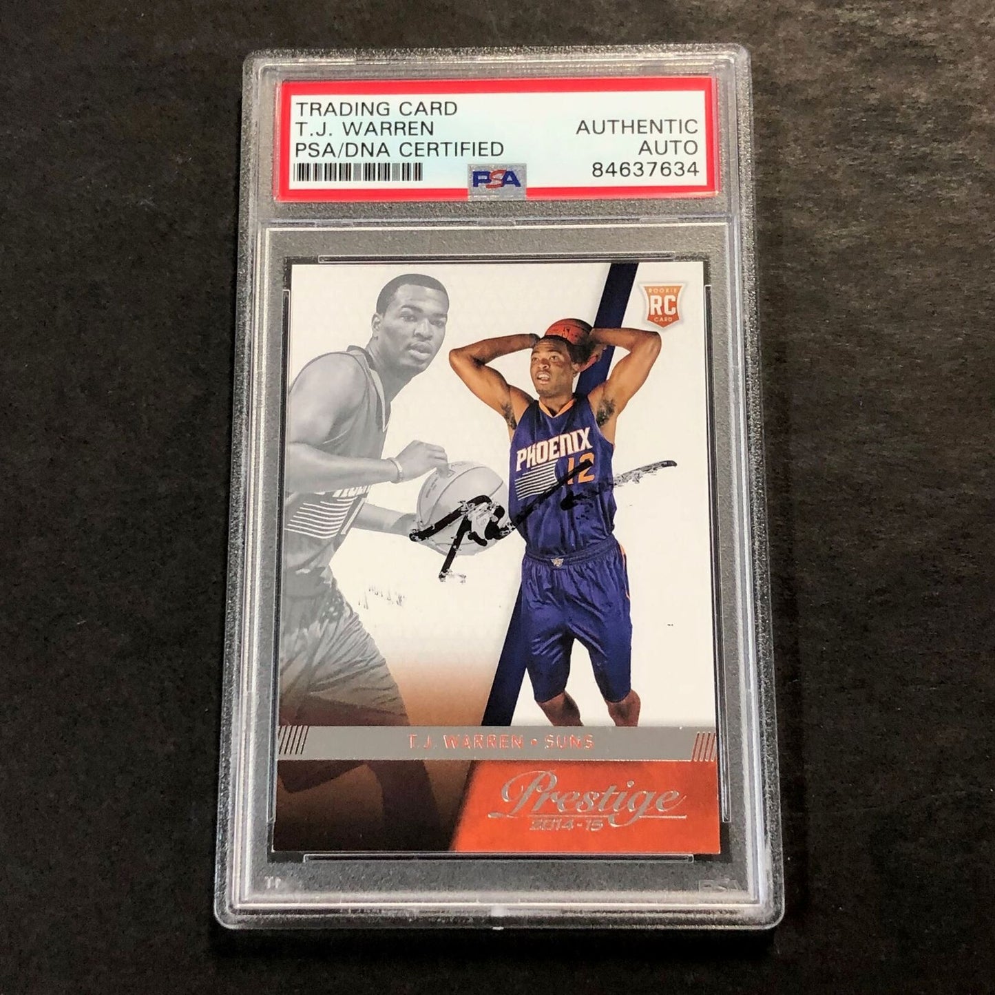 2014-15 Panini Prestige #173 TJ WARREN Signed Rookie Card AUTO PSA Slabbed RC Su