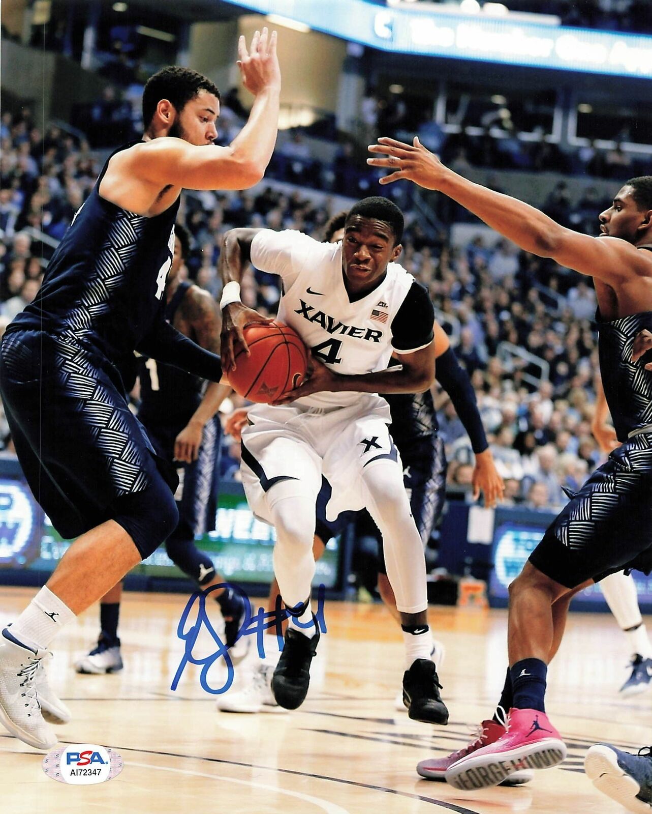 Edmond Sumner signed 8x10 photo PSA/DNA Xavier Musketeers Autographed