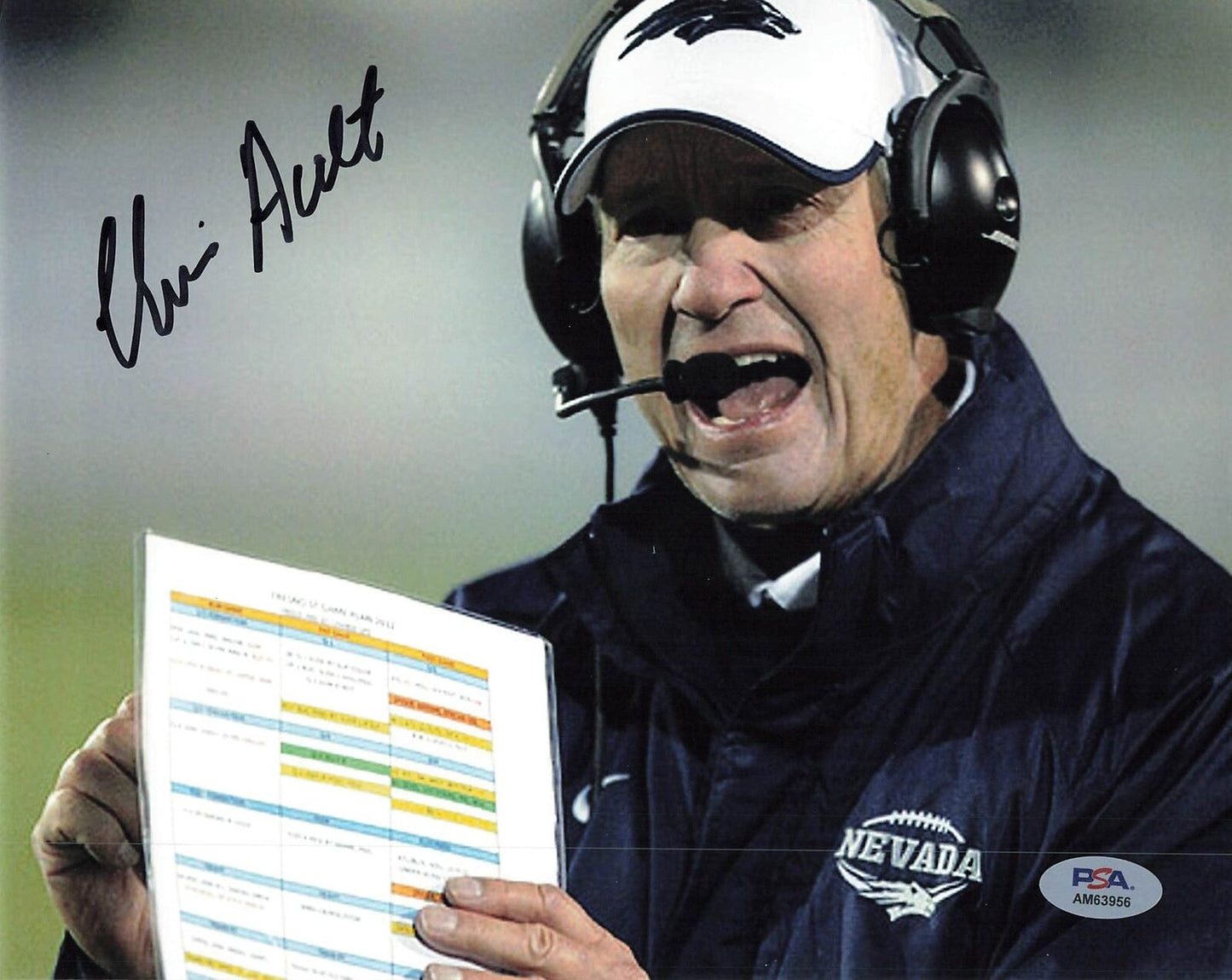 Chris Ault signed 8x10 photo PSA/DNA Autographed