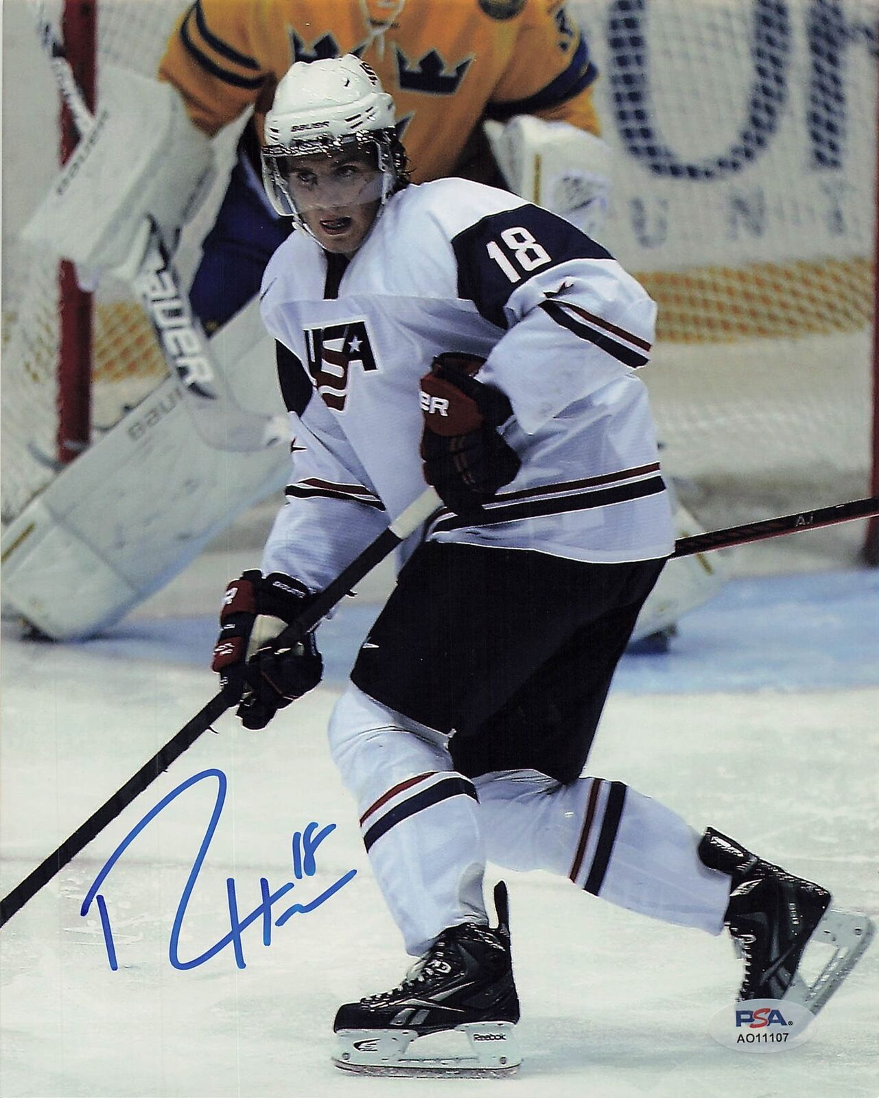 RYAN HARTMAN signed 8x10 Photo PSA/DNA Chicago Blackhawks Autographed