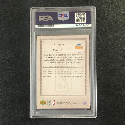 2007-08 Artifacts Basketball #24 J.R. Smith Signed AUTO PSA Slabbed Nuggets