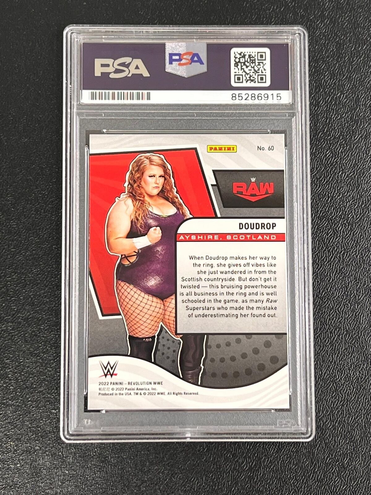 2022 Panini Revolution WWE #60 Doudrop Signed Card AUTO PSA/DNA Slabbed WWE