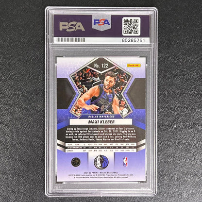 2020-21 Panini-Mosiac #192 Maxi Kleber Signed Card AUTO PSA/DNA Slabbed Maverick