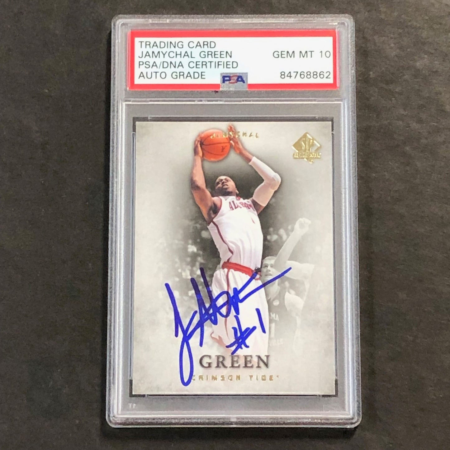 2012-13 SP Authentic #50 JaMychal Green Signed Card AUTO 10 PSA Slabbed Crimson