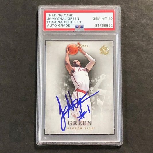2012-13 SP Authentic #50 JaMychal Green Signed Card AUTO 10 PSA Slabbed Crimson