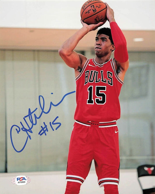 CHANDLER HUTCHISON signed 8x10 photo PSA/DNA Chicago Bulls Autographed