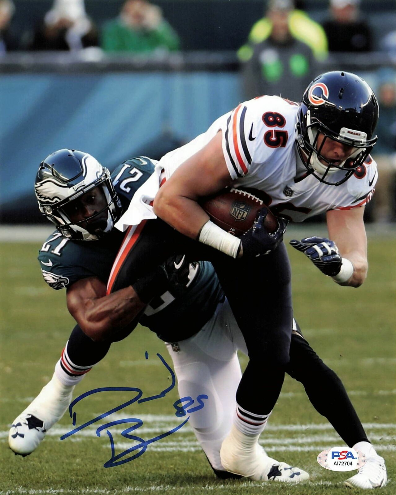 DANIEL BROWN Signed 8x10 photo PSA/DNA Chicago Bears Autographed