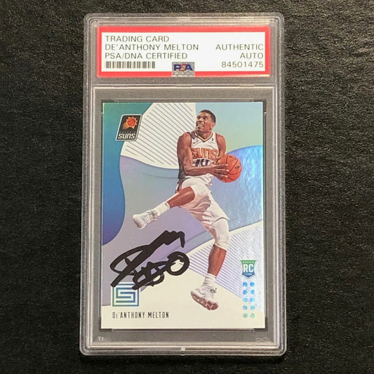 2018-19 Panini Status #135 De'Anthony Melton Signed Card AUTO PSA Slabbed RC Sun