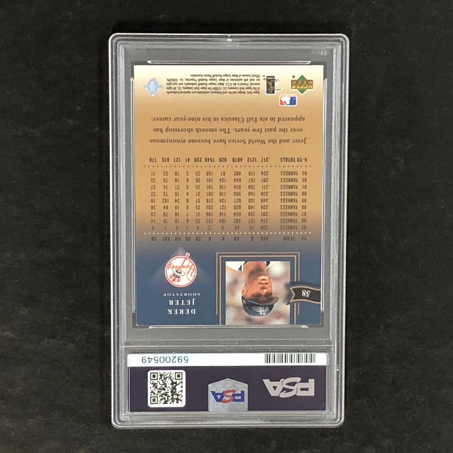 2004 UD Diamond Coll. #58 Derek Jeter PSA 6 EX-MT All-Star Lineup