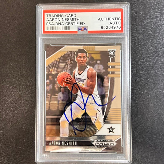2020 Panini Prizm Draft Picks #15 Aaron Nesmith Signed Card AUTO PSA Slabbed RC