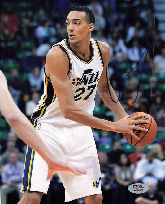 Rudy Gobert signed 8x10 photo PSA/DNA Jazz Autographed