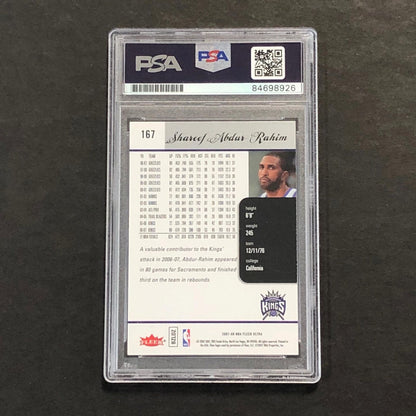 2007 Fleer Ultra #167 Shareef Abdur-Rahim Signed Card AUTO PSA Slabbed Kings
