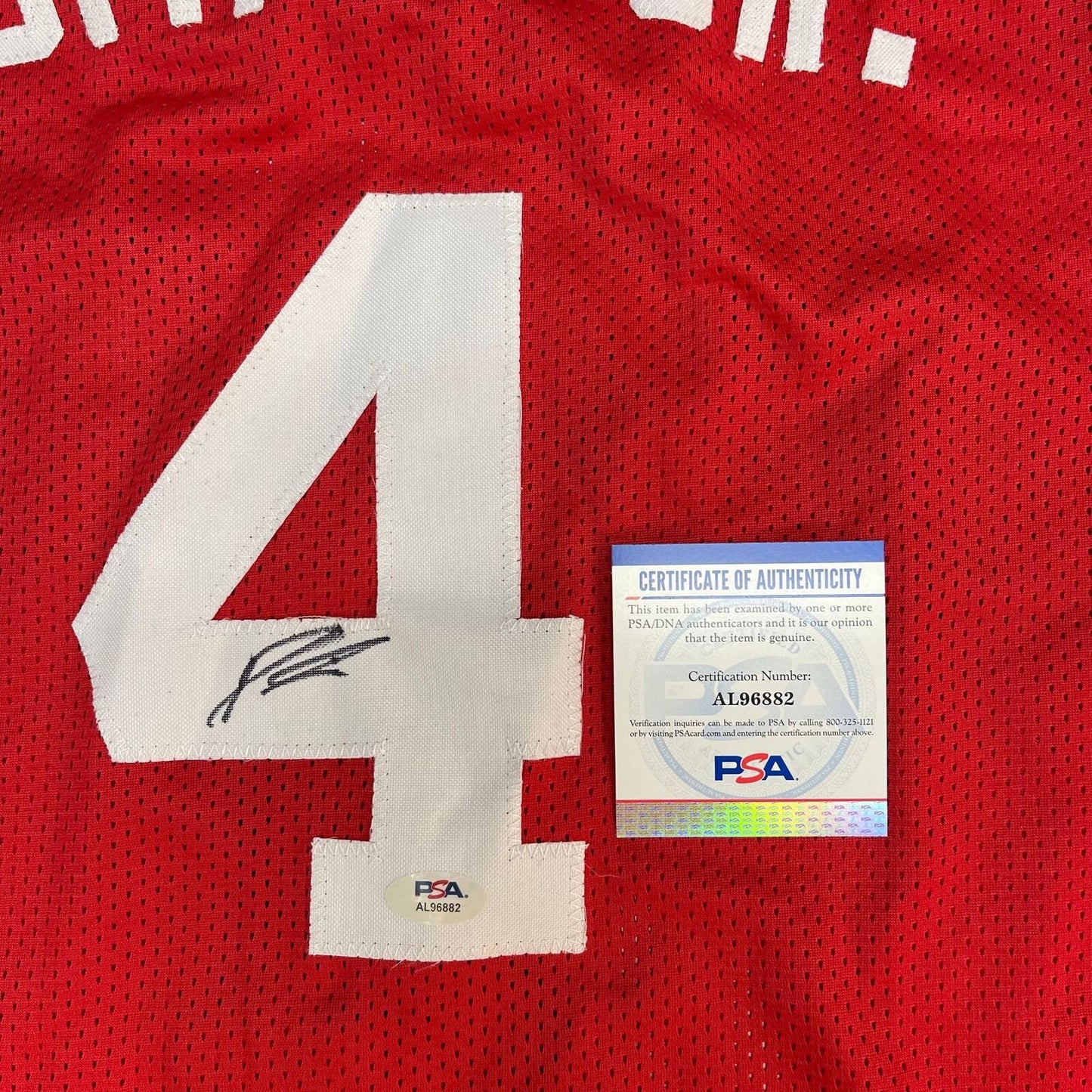 Dennis Smith Jr. signed jersey PSA/DNA North Carolina State Autographed