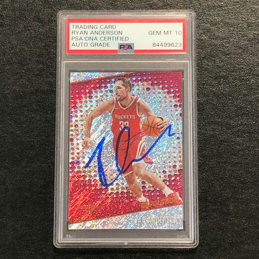 2017-18 Panini Revolution #39 Ryan Anderson Signed Card AUTO 10 PSA Slabbed Rock