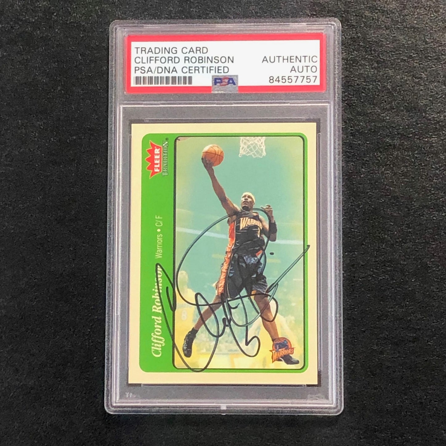 2004-05 Fleer Tradition #205 Clifford Robinson Signed Card AUTO PSA Slabbed Warr