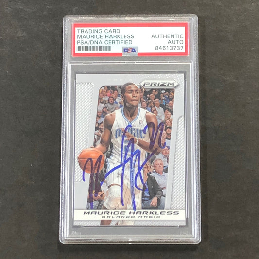 2013-14 Panini Prizm #146 Maurice Moe Harkless Signed Card AUTO PSA Slabbed Magi