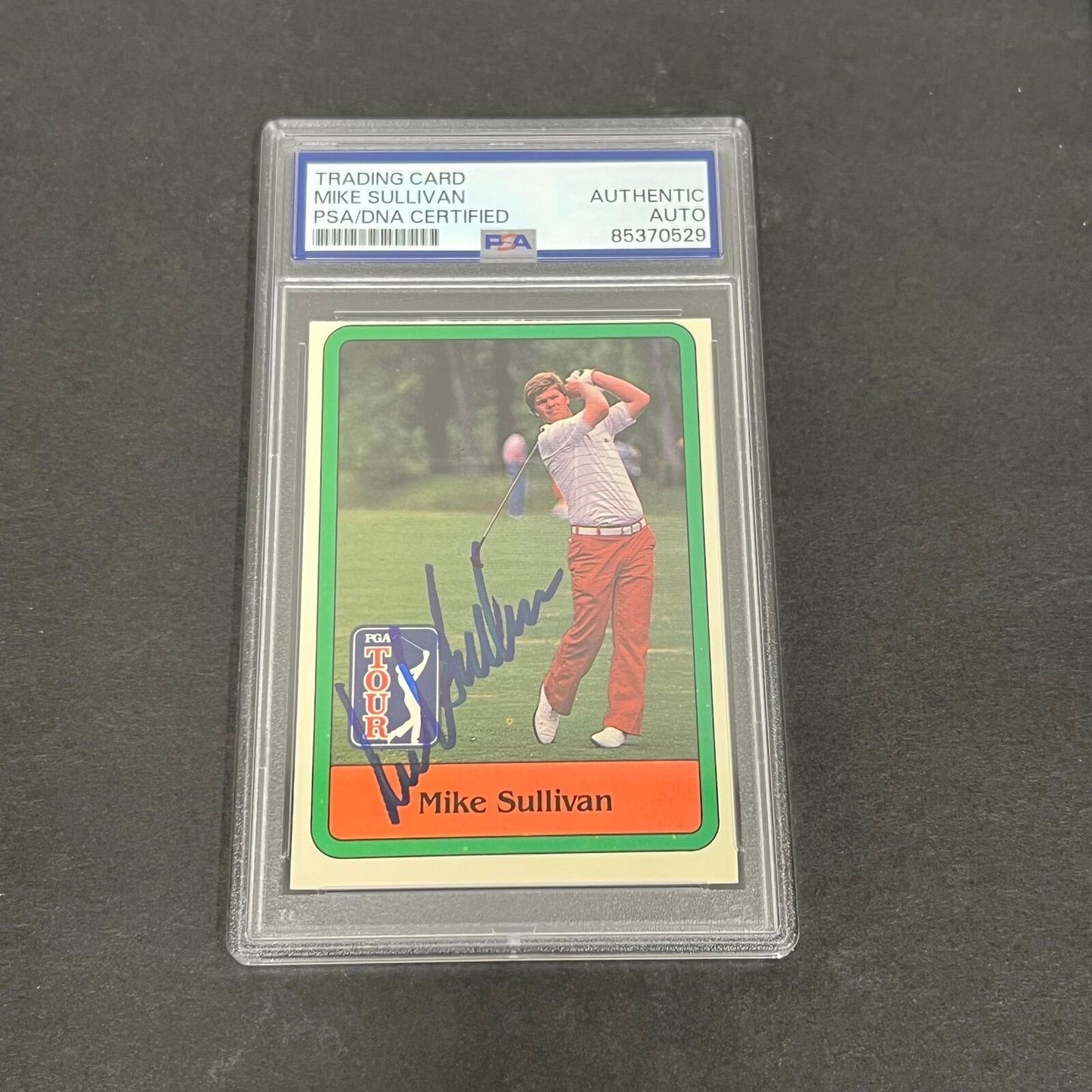 PGA Tour #22 Mike Sullivan Signed Card PSA/DNA Slabbed AUTO Golf