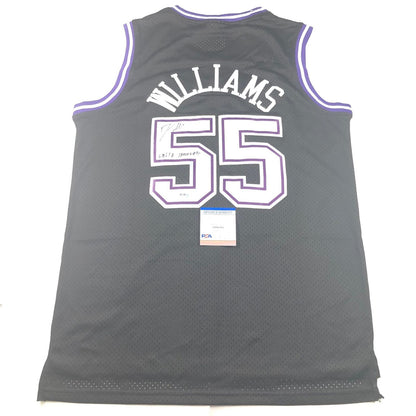 Jason Williams signed jersey PSA/DNA Sacramento Kings Autographed "White Chocola