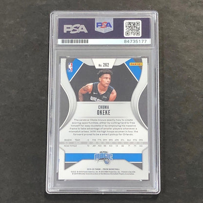 2019-20 Panini Prizm #262 Chuma Okeke Signed Card AUTO PSA Slabbed Magic