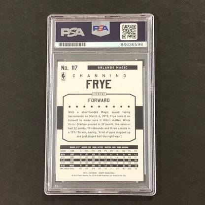 2015-16 NBA Hoops #117 Channing Frye Signed Card AUTO PSA Slabbed Magic