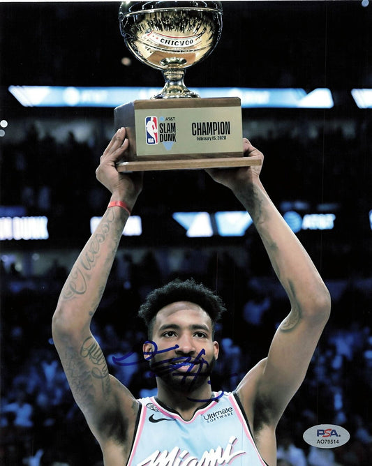 Derrick Jones Jr. signed 8x10 photo PSA/DNA Miami Heat Autographed Slam Dunk Cha