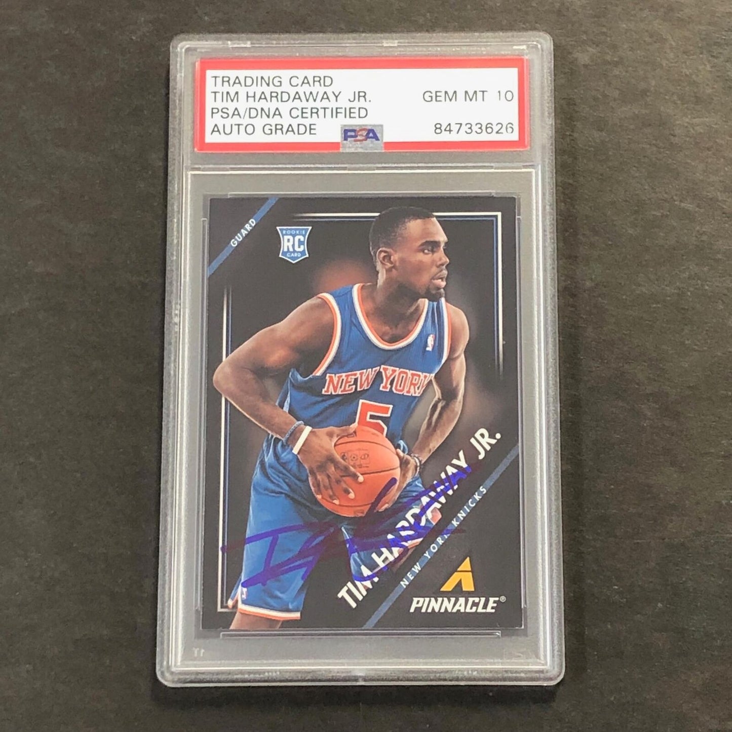 2013-14 Panini Pinnacle #43 Tim Hardaway Jr. Signed Card AUTO 10 PSA Slabbed Kni