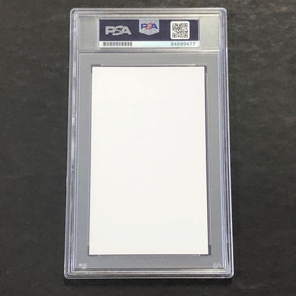 Ted Hendricks Signed Index Card PSA/DNA Slabbed Autographed Oakland Raiders