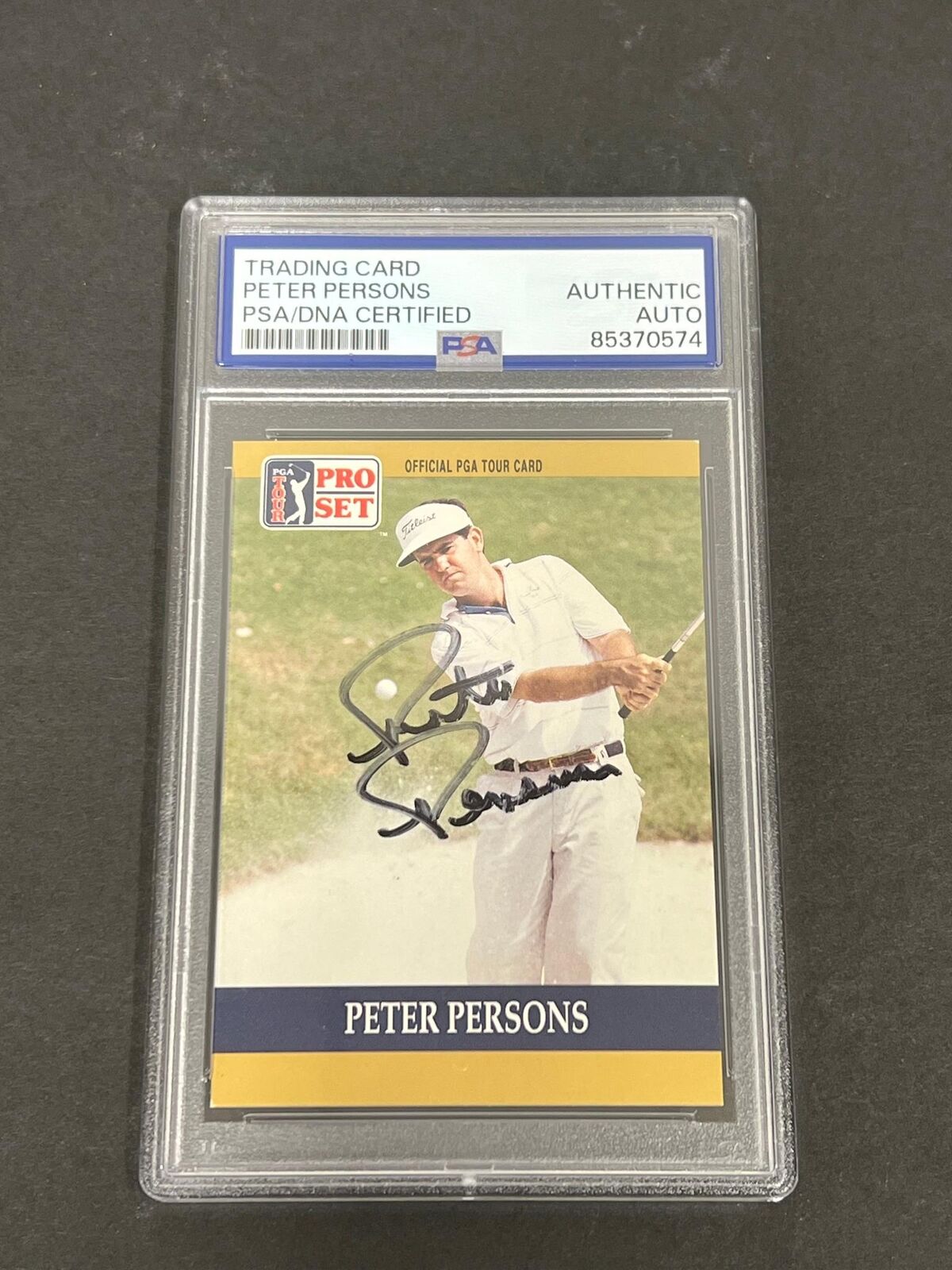 1991 Pro Set #18 Peter Persons Signed Card PSA/DNA Slabbed AUTO