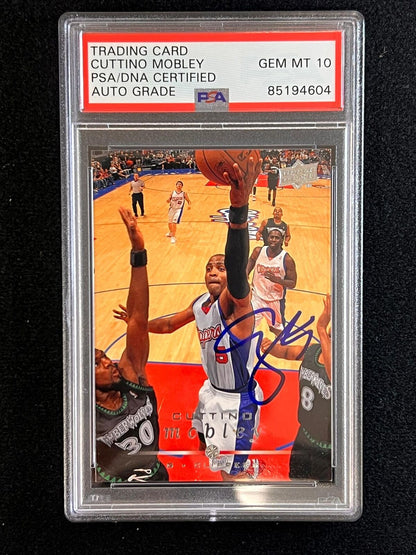 2008-09 Upper Deck #76 Cuttino Mobley Signed Card AUTO 10 PSA/DNA Slabbed Clippe