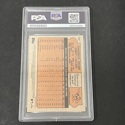 2021 Topps Heritage #631 Chadwick Tromp signed card PSA Auto 10