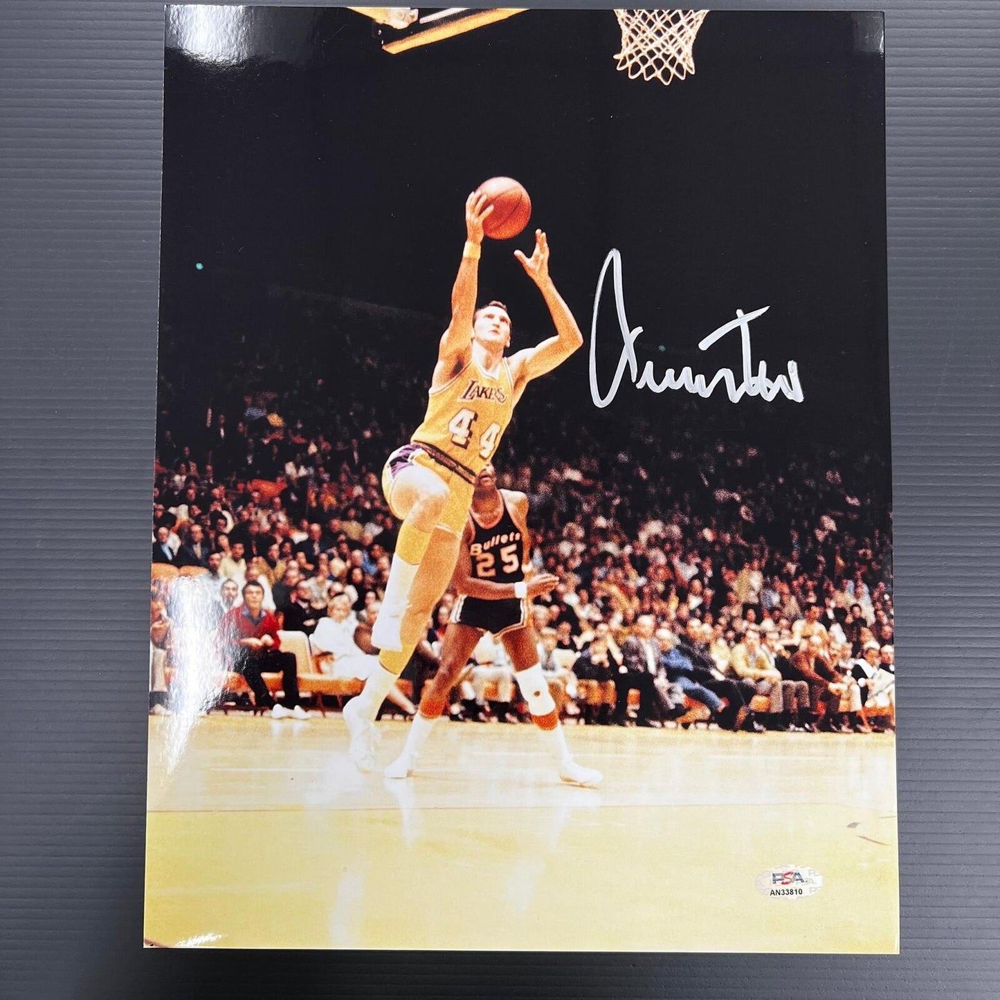 Jerry West signed 11x14 photo PSA/DNA Los Angeles Lakers Autographed